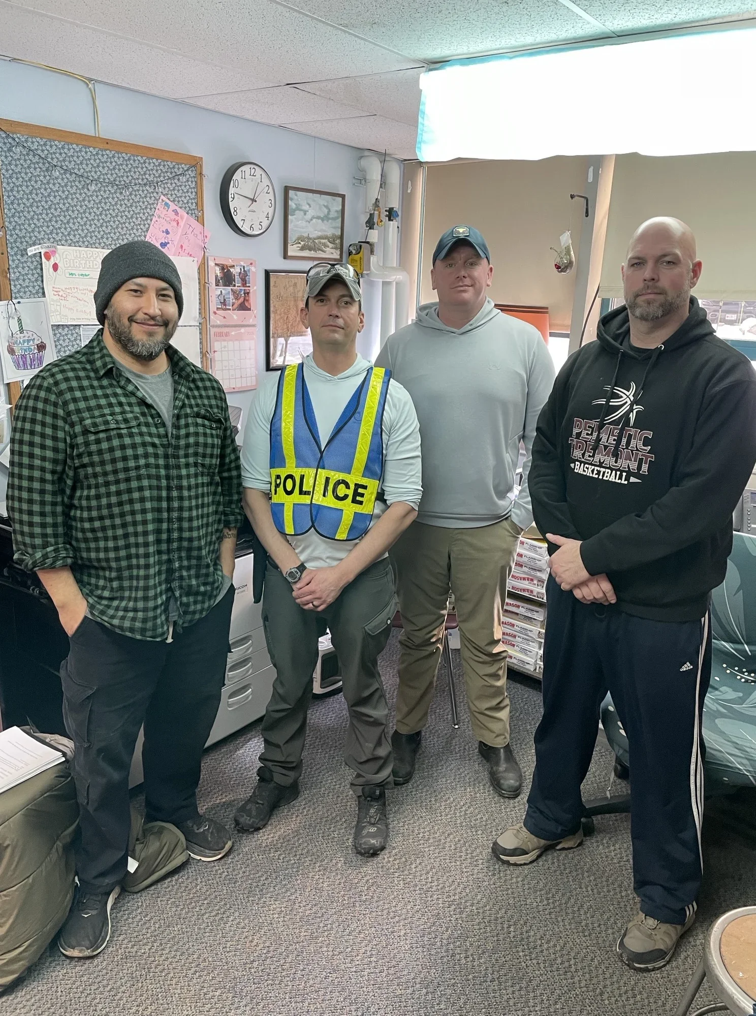 Officers working through an active threat scenario