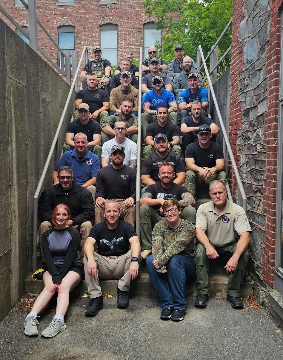 Officer Elias Burne during active shooter response training